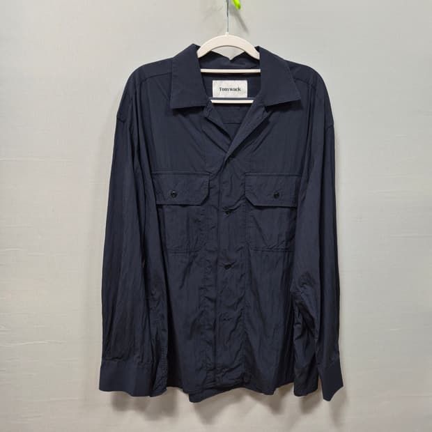 Tonywack 토니웩 긴팔 셔츠 오버핏 네이비 남성L