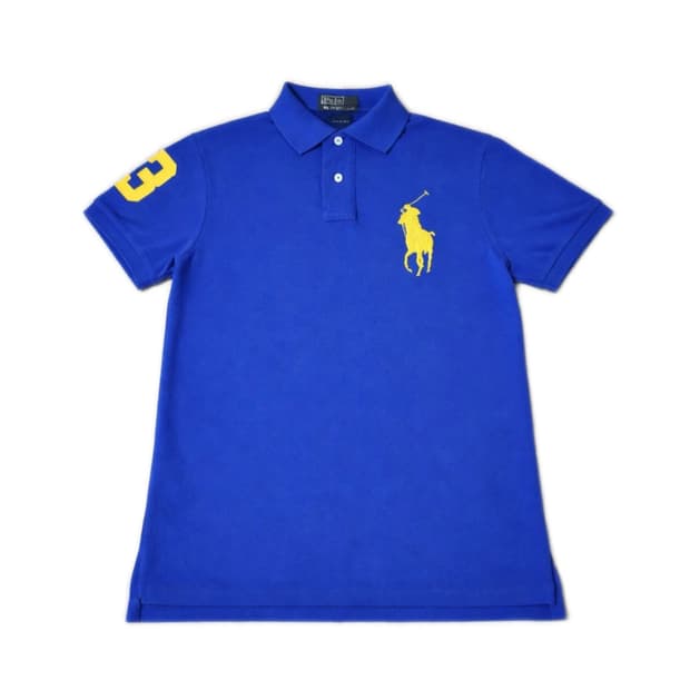 💙폴로 랄프로렌 빅포니 커스텀핏 블루 카라티💙
