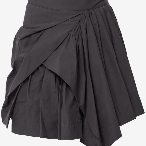 플레어업 드레이프 레이어드 스커트