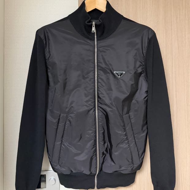 프라다 나일론 가디건 집업 자켓