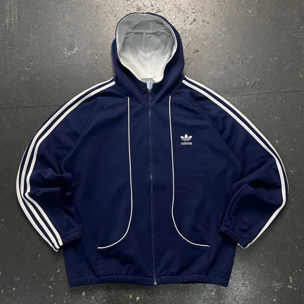 100 아디다스 올드스쿨 후드집업