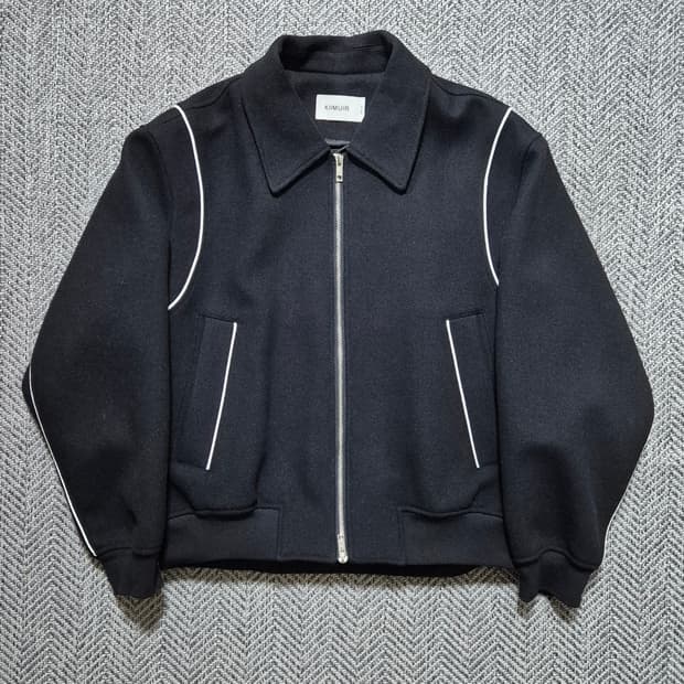 키뮤어 바시티 울 2way 자켓 M 블랙