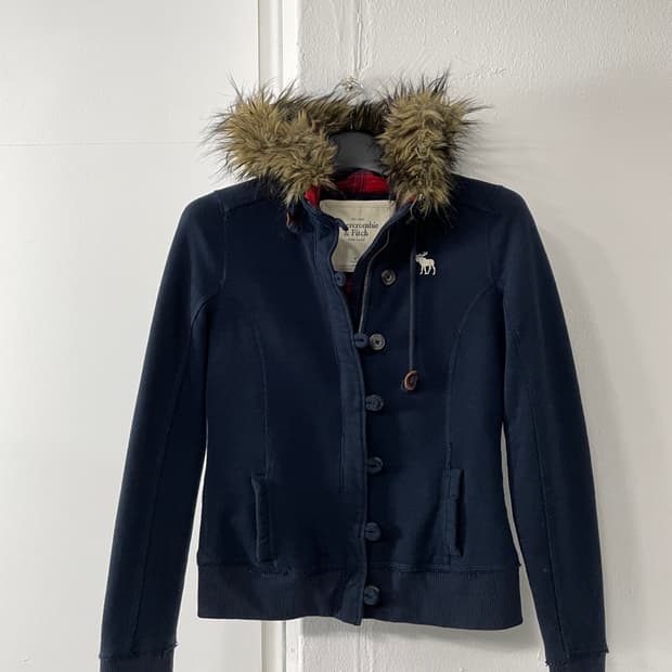 아베크롬비 퍼 후드 자켓