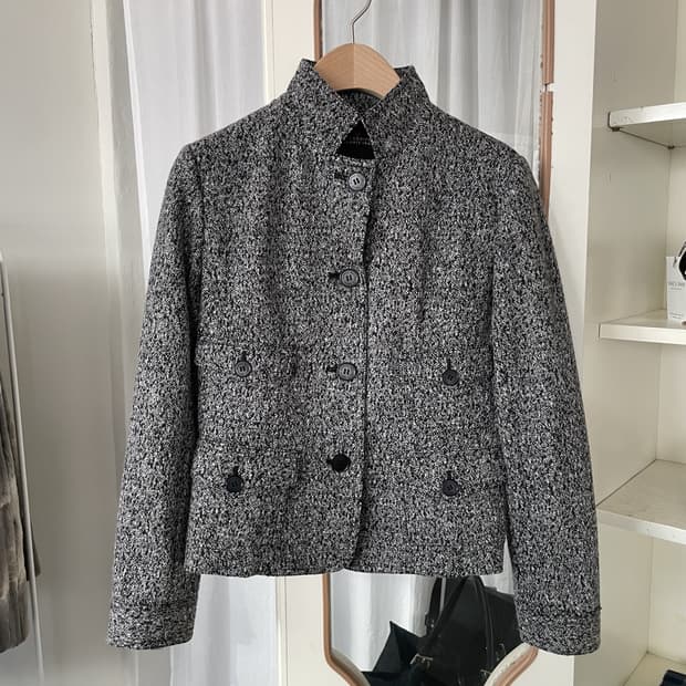 vintage pocket wool single jacket