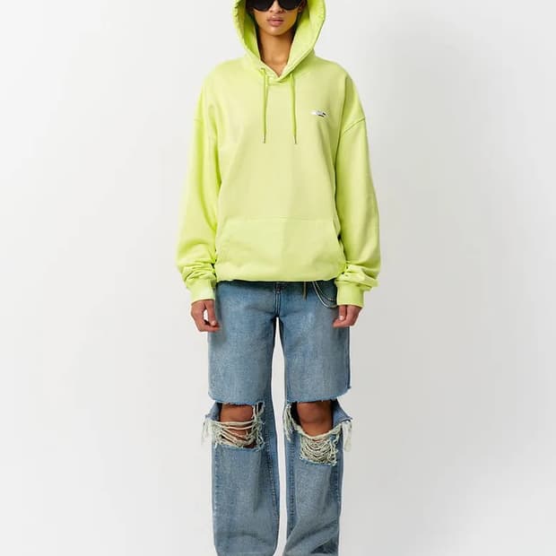 LEEY YEEL METALLIC OVERSIZED HOODIE