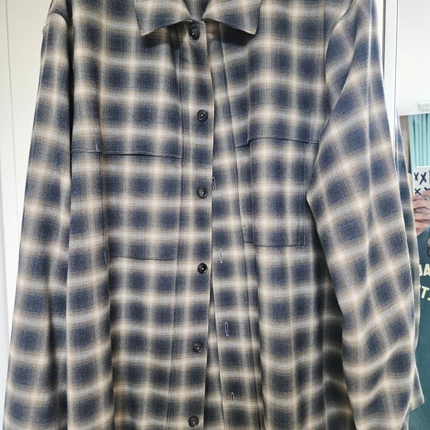 dkny 플란넬 셔켓