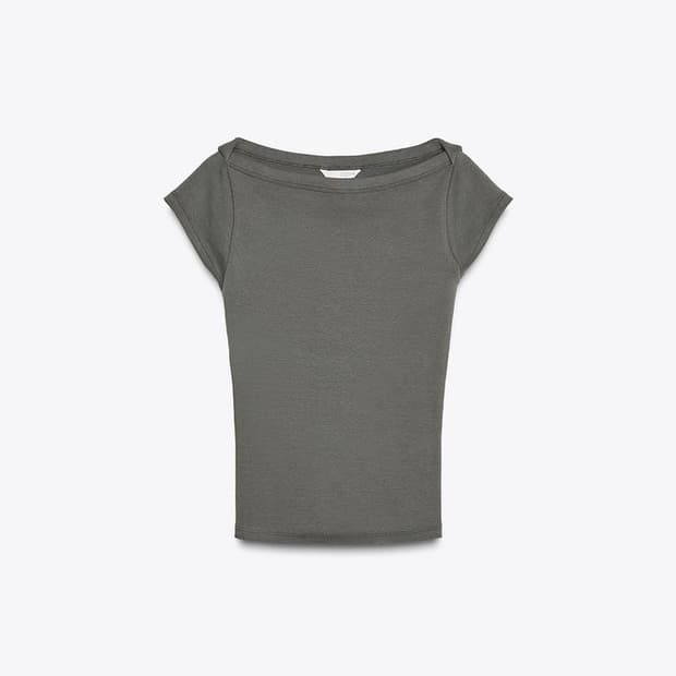 자라 보트넥 티셔츠 4424/302