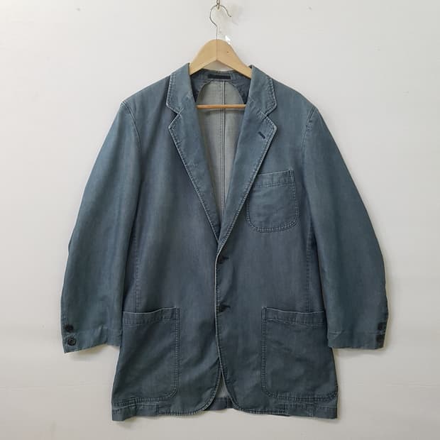 BURBERRY 버버리 런던 텐셀 데님 자켓 남성용