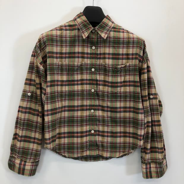 폴로 데님앤서플라이 크롭 오버셔츠 XS