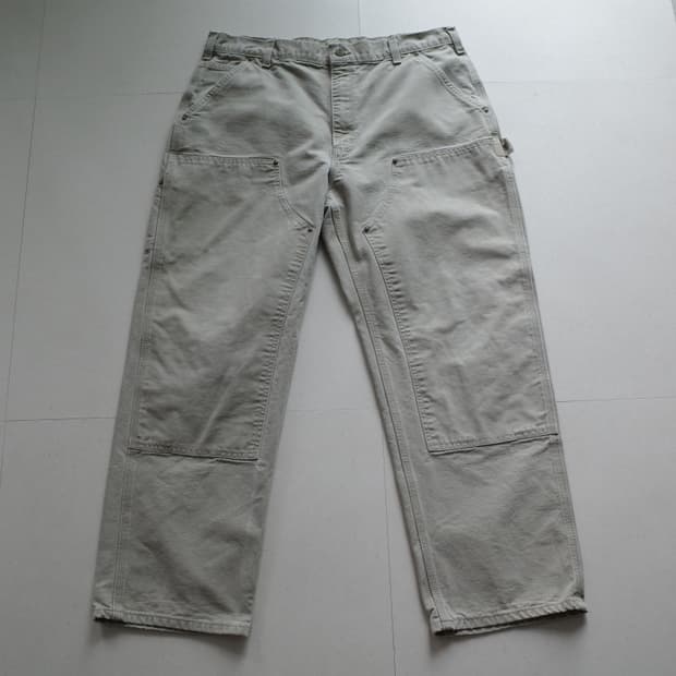 00s [38x30] 칼하트 B136 더블니 워크 팬츠 (탄 컬러)