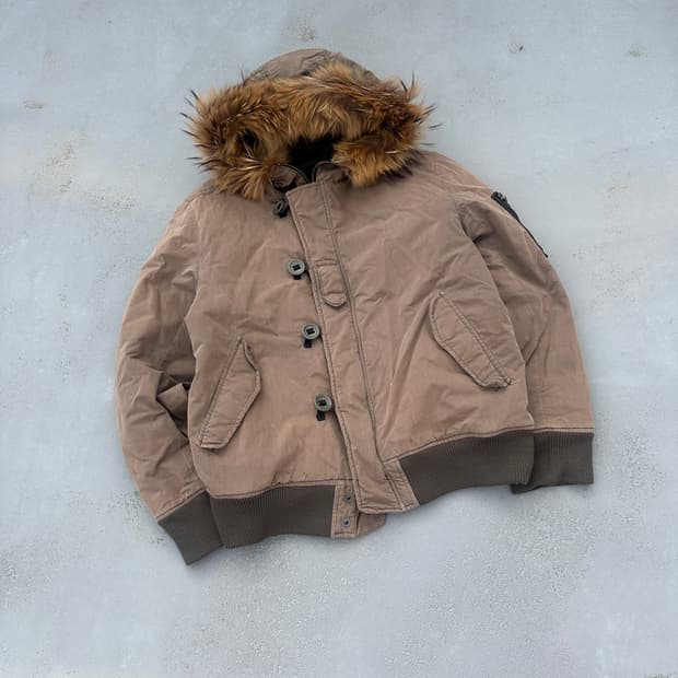 Japanese y2k Fur Jacket  /  N-2B