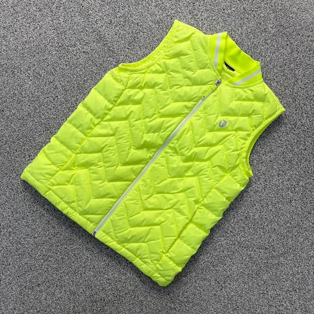 실측 블랙야크 다운 경량 패딩 조끼 0421J