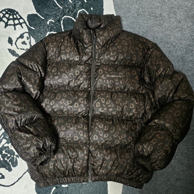 필루미네이트 레오파드 호피 패딩 L사이즈