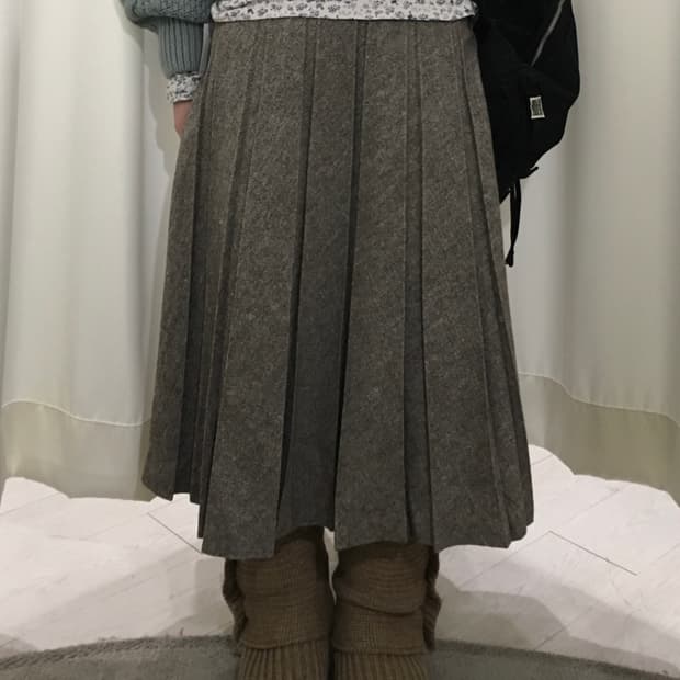 Mocha Wool Skirt