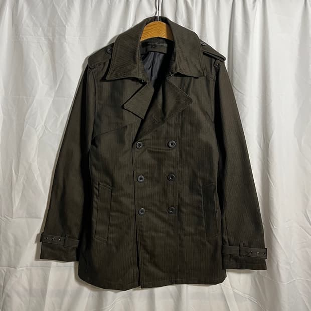 Schlussel . 더블 브레스티드 트렌치코트