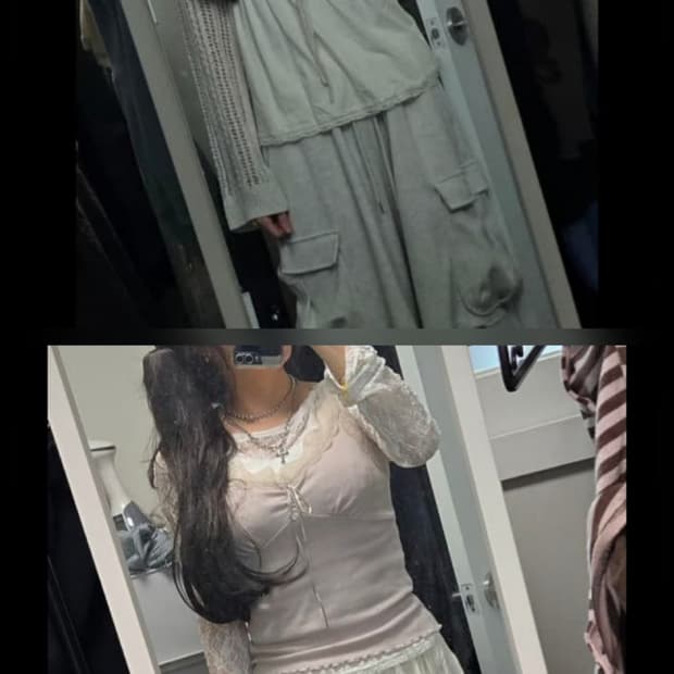 와걸 페어리 상의셋 시스루+뮤트 상의셋