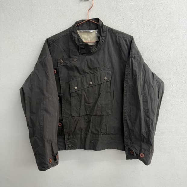 유니폼브릿지 21ss 스웨디시 밀리터리 모토사이클 자켓 M