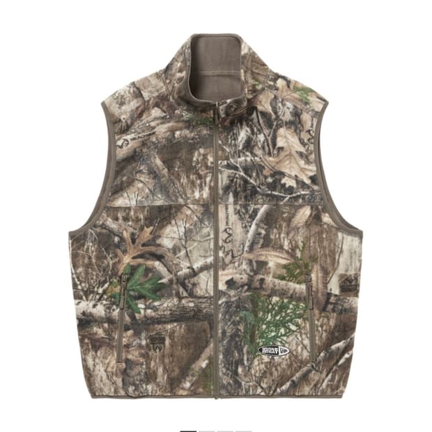 디스이즈네버댓 x 뉴에라 리얼트리 플리스 베스트 조끼 2XL