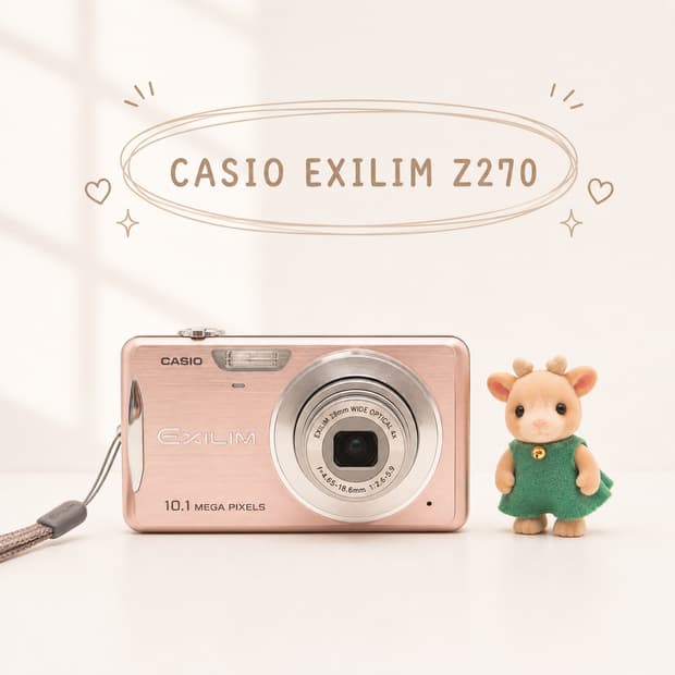미품 메이크업🧚‍♀️카시오 EXILIM Z270 로즈골드 🍑