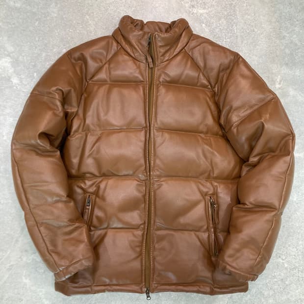 (M) 리얼레더 다운패딩