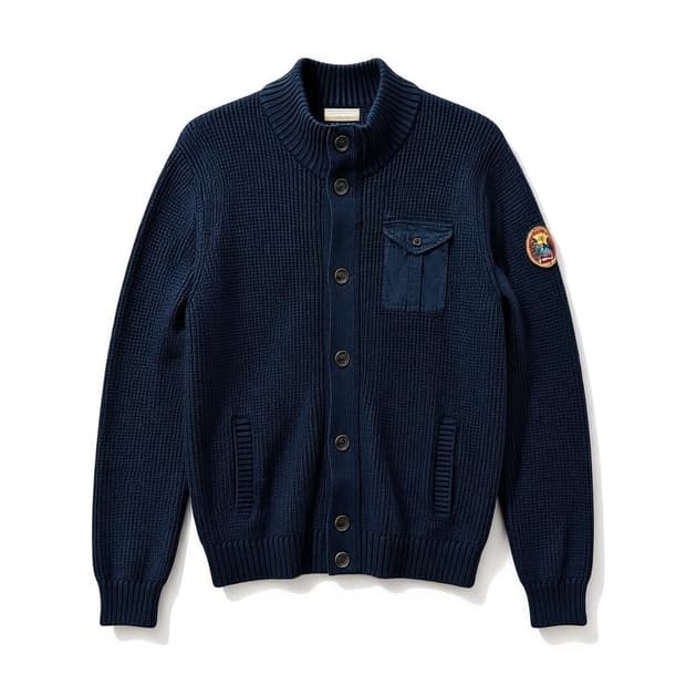 NAPAPIJRI 나파피리 원포켓 니트 가디건 네이비 100 