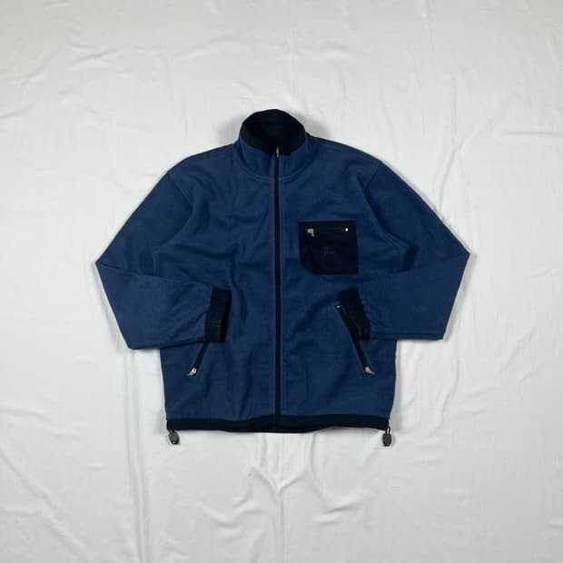 90‘s 스투시 stussy 로고 플리스 집업 자켓