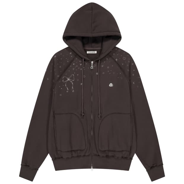 코이세이오 TWINKLE HOOD ZIP-UP DARK BROWN
