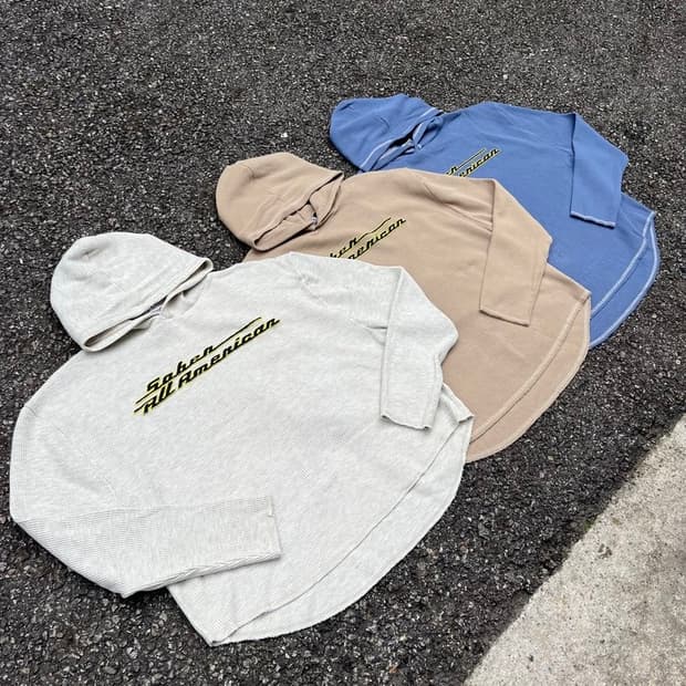 [OS] 소버 굿즈 와플 써멀 후드 오트밀