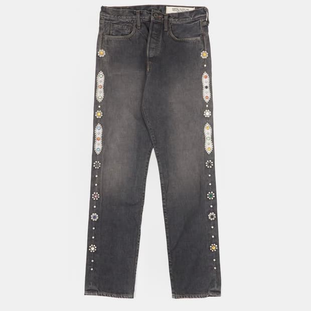Kapital 14oz gemstone denim black캐피탈잼스톤