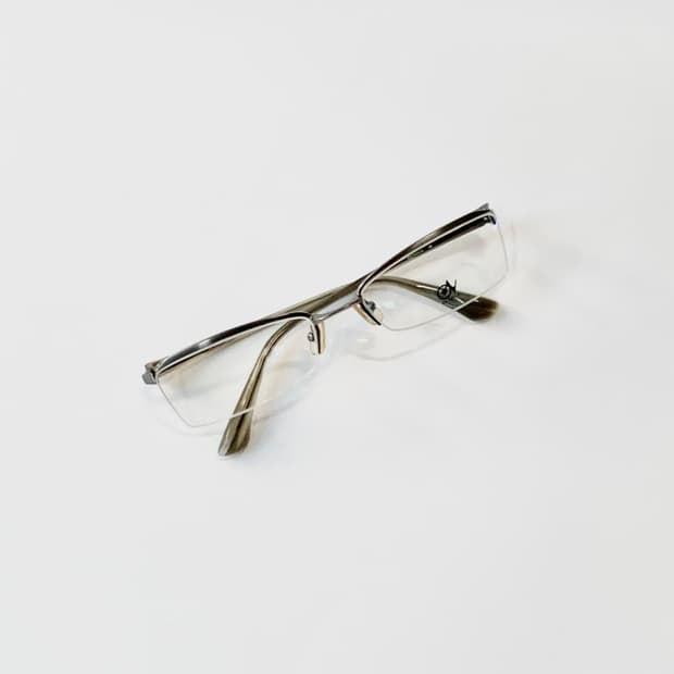 [픽키-643] 하프림 메탈 안경 클래식 브라운 