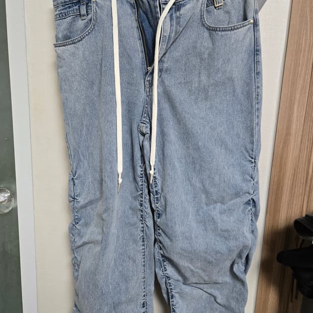 우영미 연청 셔링 팬츠