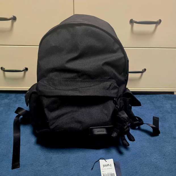 26SS 준지 500D 나일론 베이직 백팩 (블랙) + 준지 버니 키링 