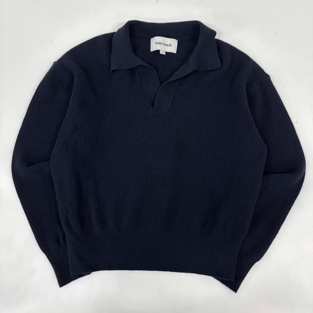 Tony wack 토니 웩 울 캐시미어 카라 니트 