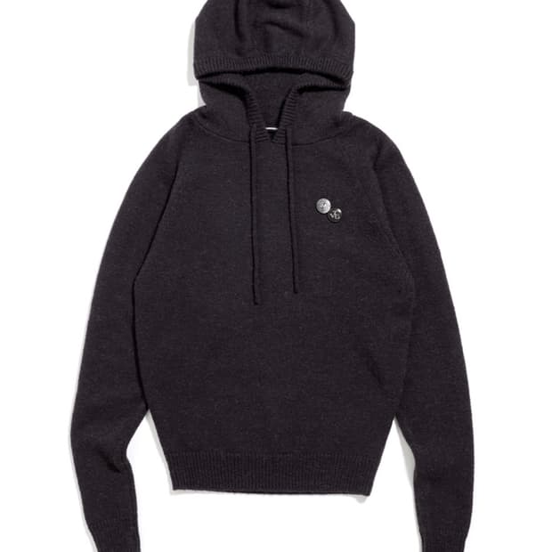 공용 HATCHINGROOM해칭룸 베이스 후디 니트 퍼플차콜