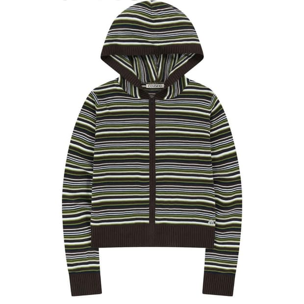 코이세이오 SOFT KNIT ZIP-UP STRIPE