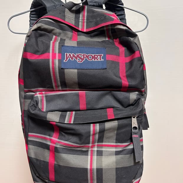 잔스포츠 체크 백팩