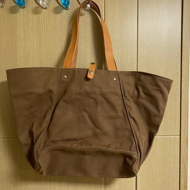 [MAKR] MAKR 브라운 캔버스 토트백 MADE IN USA