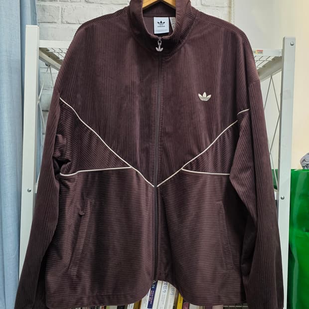 아디다스 코듀로이 벨벳 남성자켓 110 시즈널 트랙탑  MM27