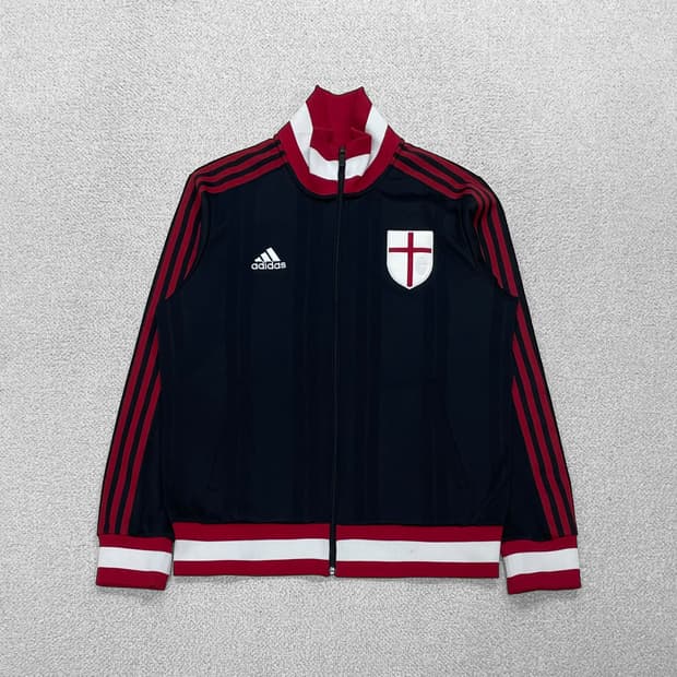 아디다스 AC밀란 트랙탑 져지 블랙 레드