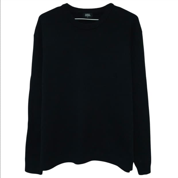 무신사 니트티셔츠 100-105 블랙