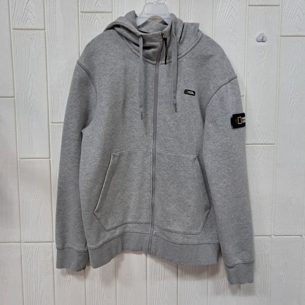 내셔널지오그래픽 후드집업 그레이 L