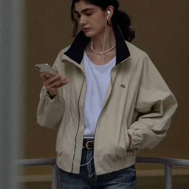 틸아이다이 봄버 자켓 블루종 워크 자켓