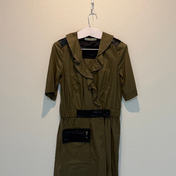 빈티지 발렌시아가 드레스 카키 (36 사이즈)