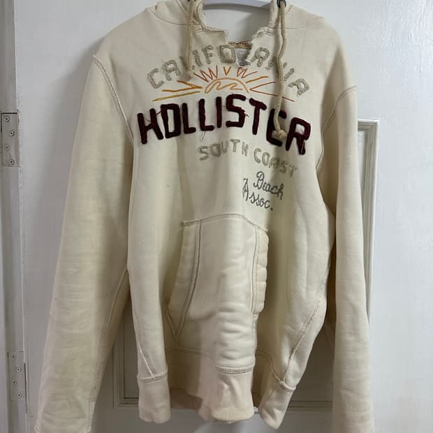 Hollister graphic logo hoodie