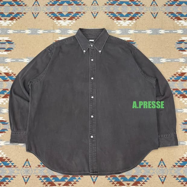 [3] 아프레쎄 BD 셔츠 블랙 