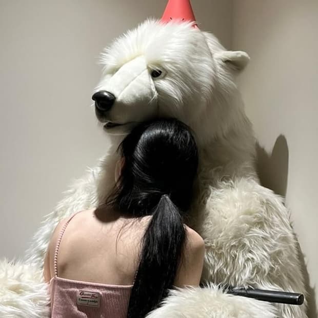 빈티지 소품 Hansa 한사토이 대형 북극곰 190cm