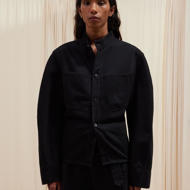 르메르 커브드 데님 자켓