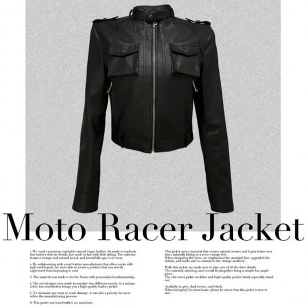페일제이드 모토레이서 가죽자켓 블랙