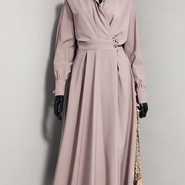 인디핑크 롱원피스 