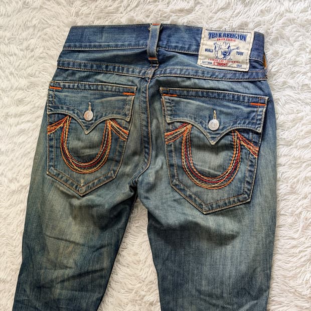 정품 트루릴리전 (True Religion) 스트레이트 진 - 빈티지 워